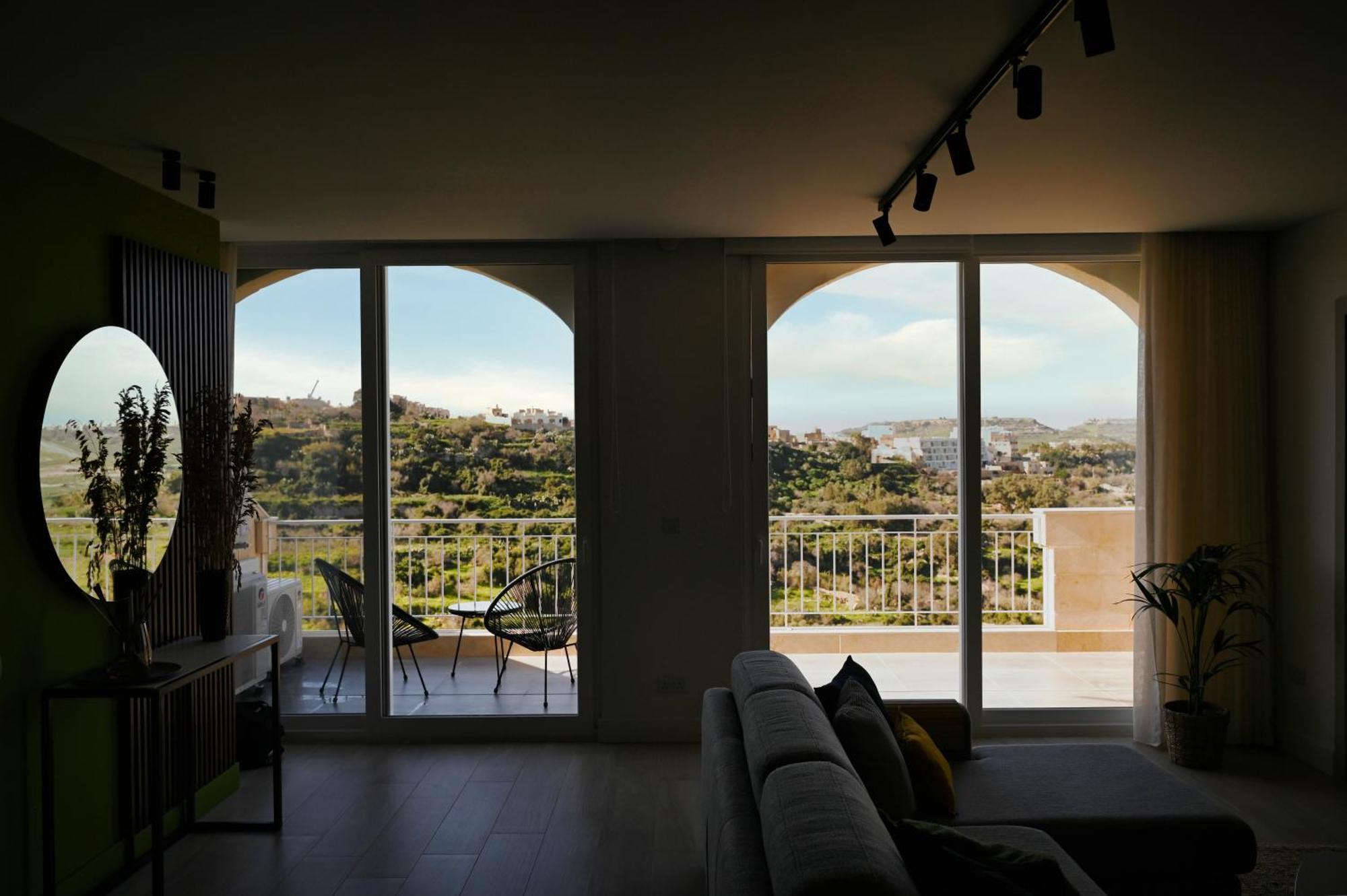 Cliff Edge Apartment In Xaghra Bagian luar foto